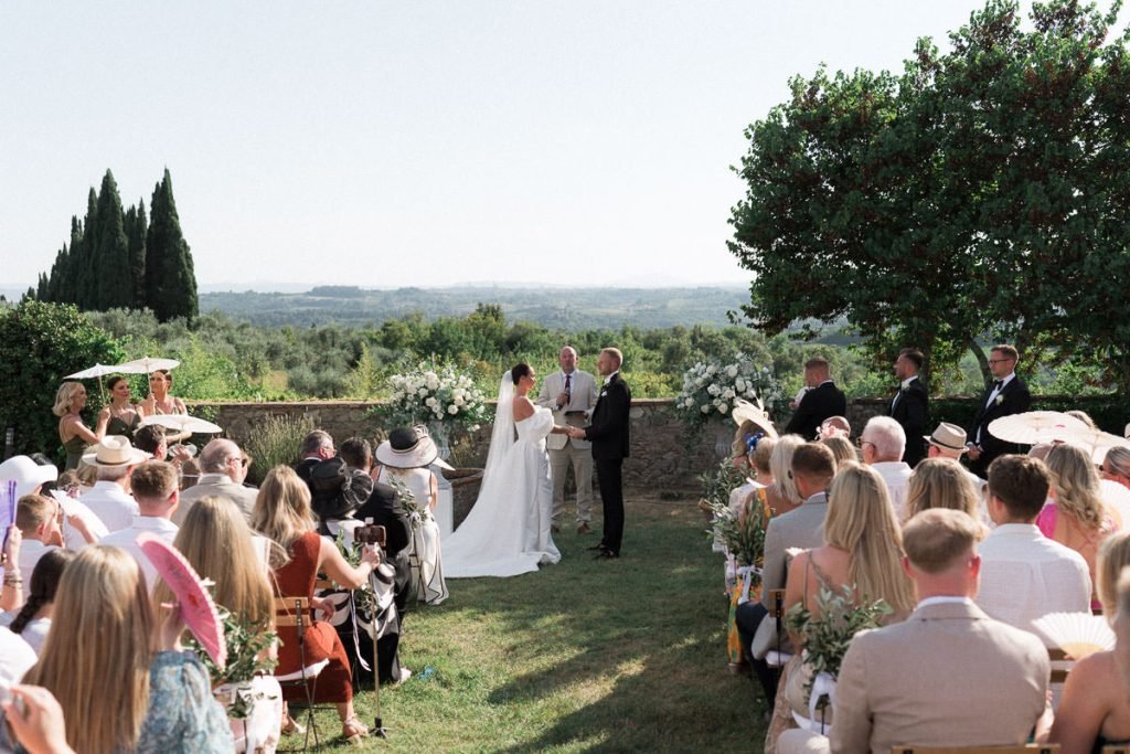 Destination wedding at Villa Catignano