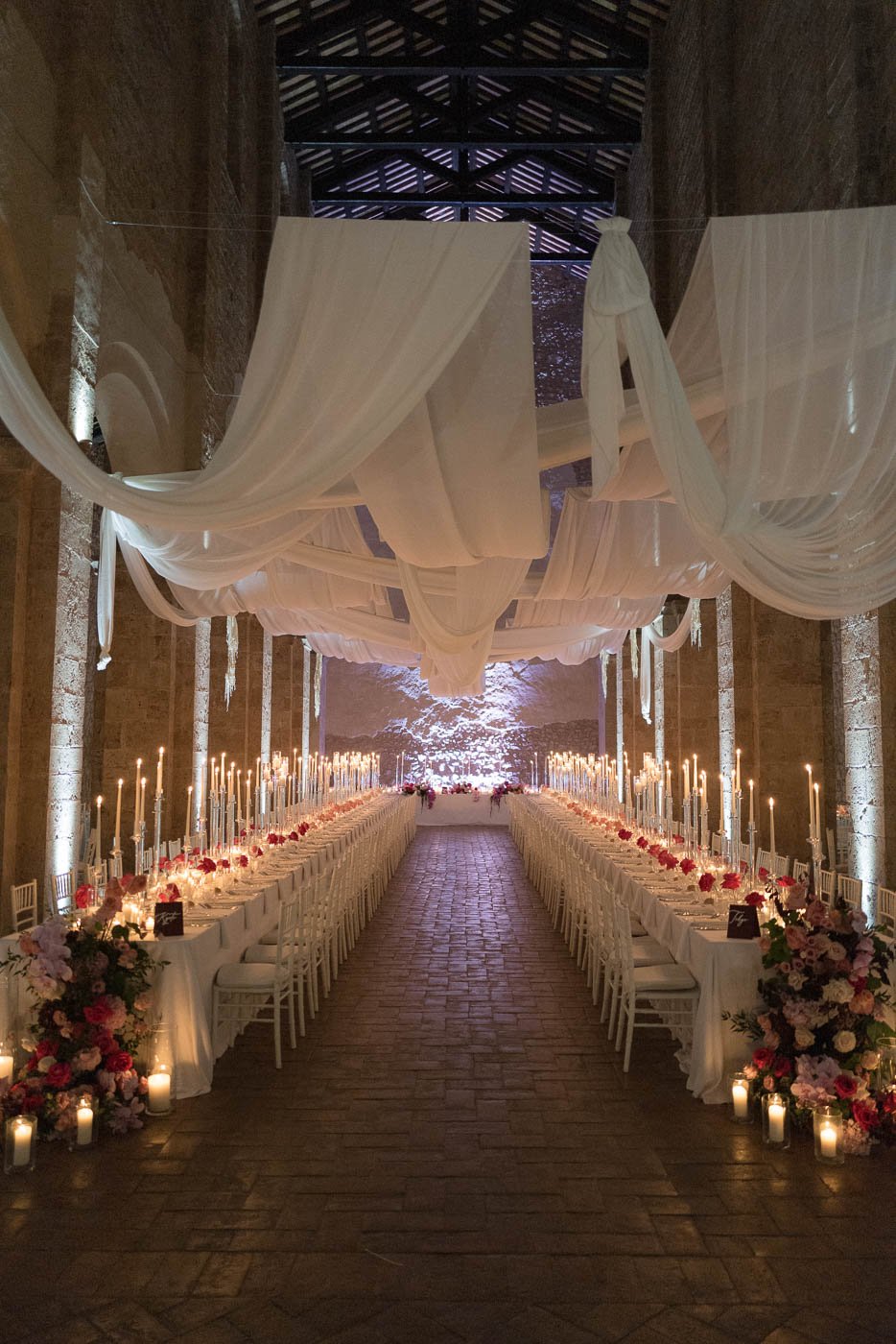 Matrimonio all’Abbazia di San Pastore - Tavoli apparecchiati