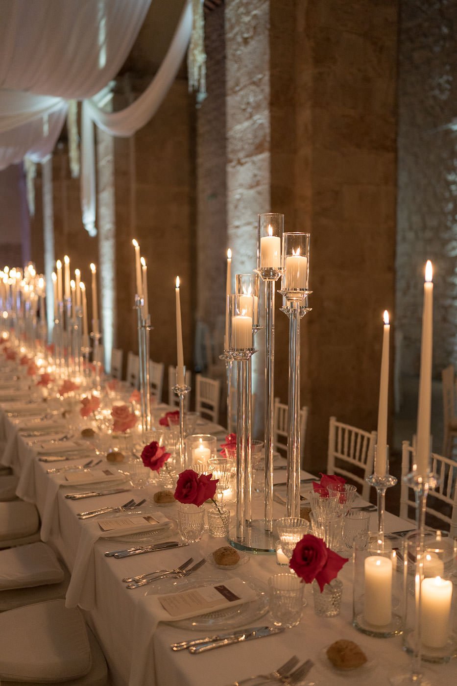 Matrimonio all’Abbazia di San Pastore - Tavoli apparecchiati
